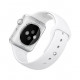 Apple Watch Series 1 42mm Silver Aluminum Case with White Sport Band (MNNL2)